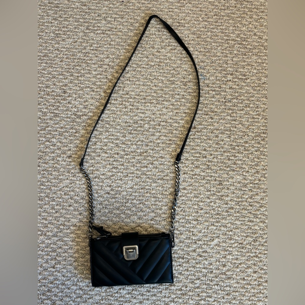 Black Quilted Crossbody Bag ♟️